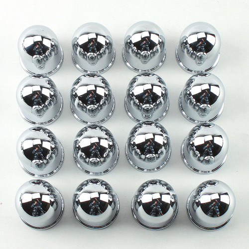 Chrome Plastic Spider Hub Cap Lug Nut Covers fits 3/4